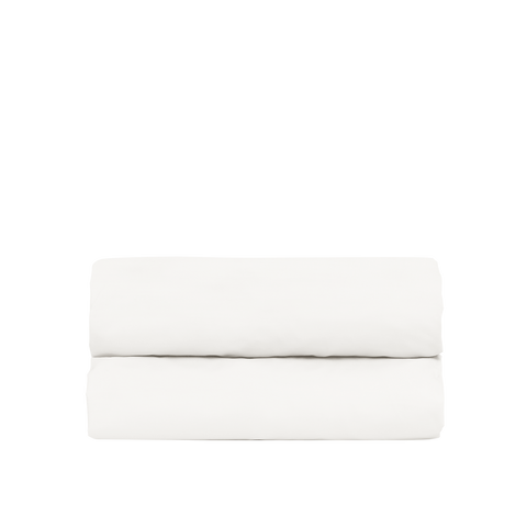 Drap housse Percale de coton 120 fils - Juste Le Blanc