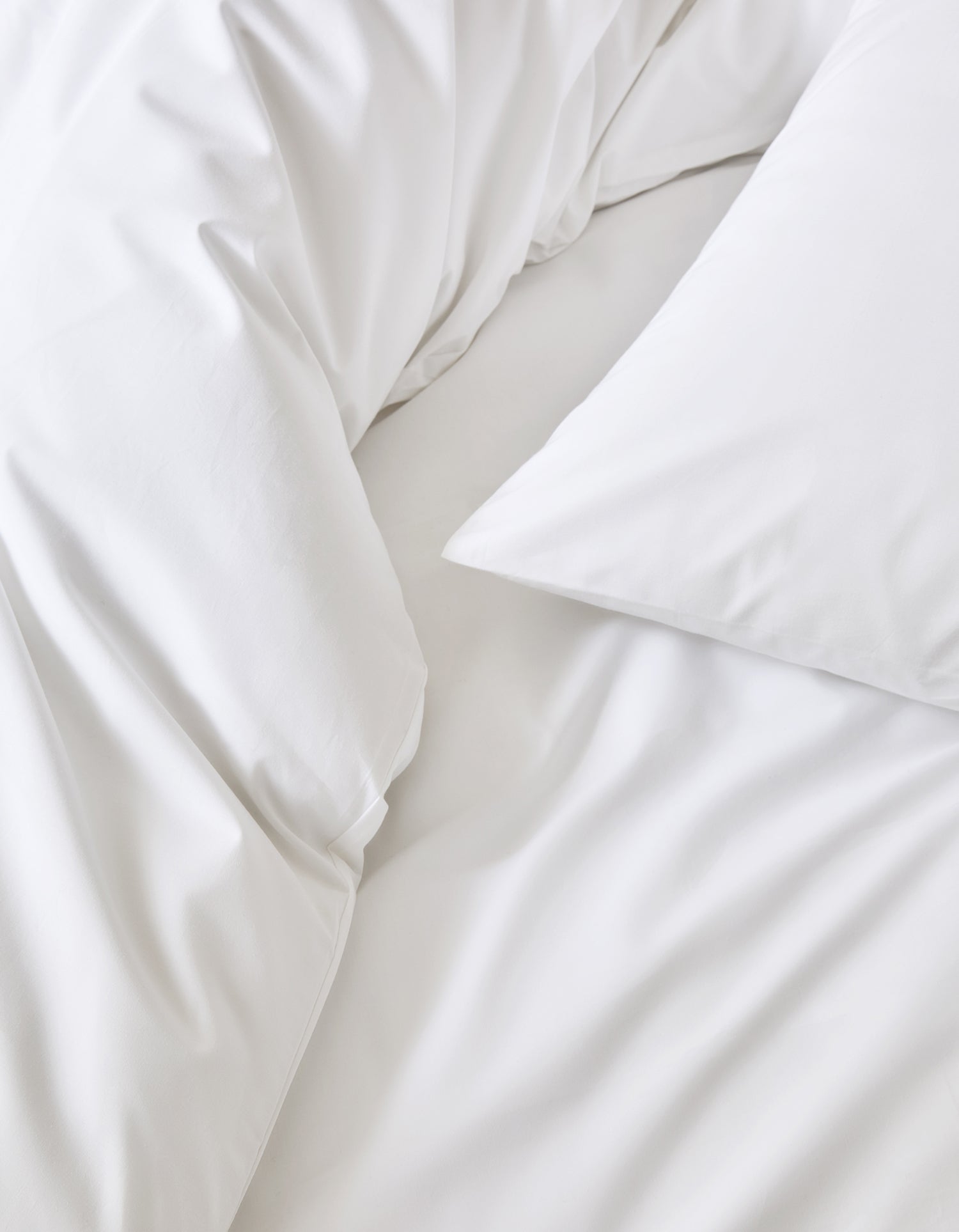 Drap housse Percale de coton 120 fils Maxi Bonnet - Juste Le Blanc
