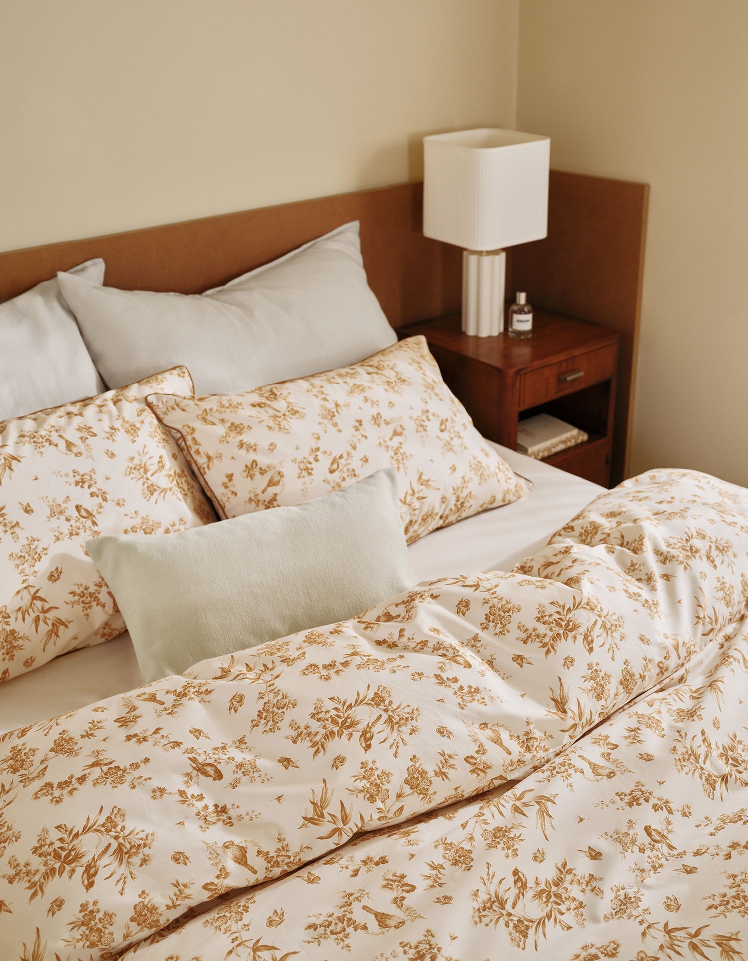 Drap housse Percale de coton 120 fils - Crème