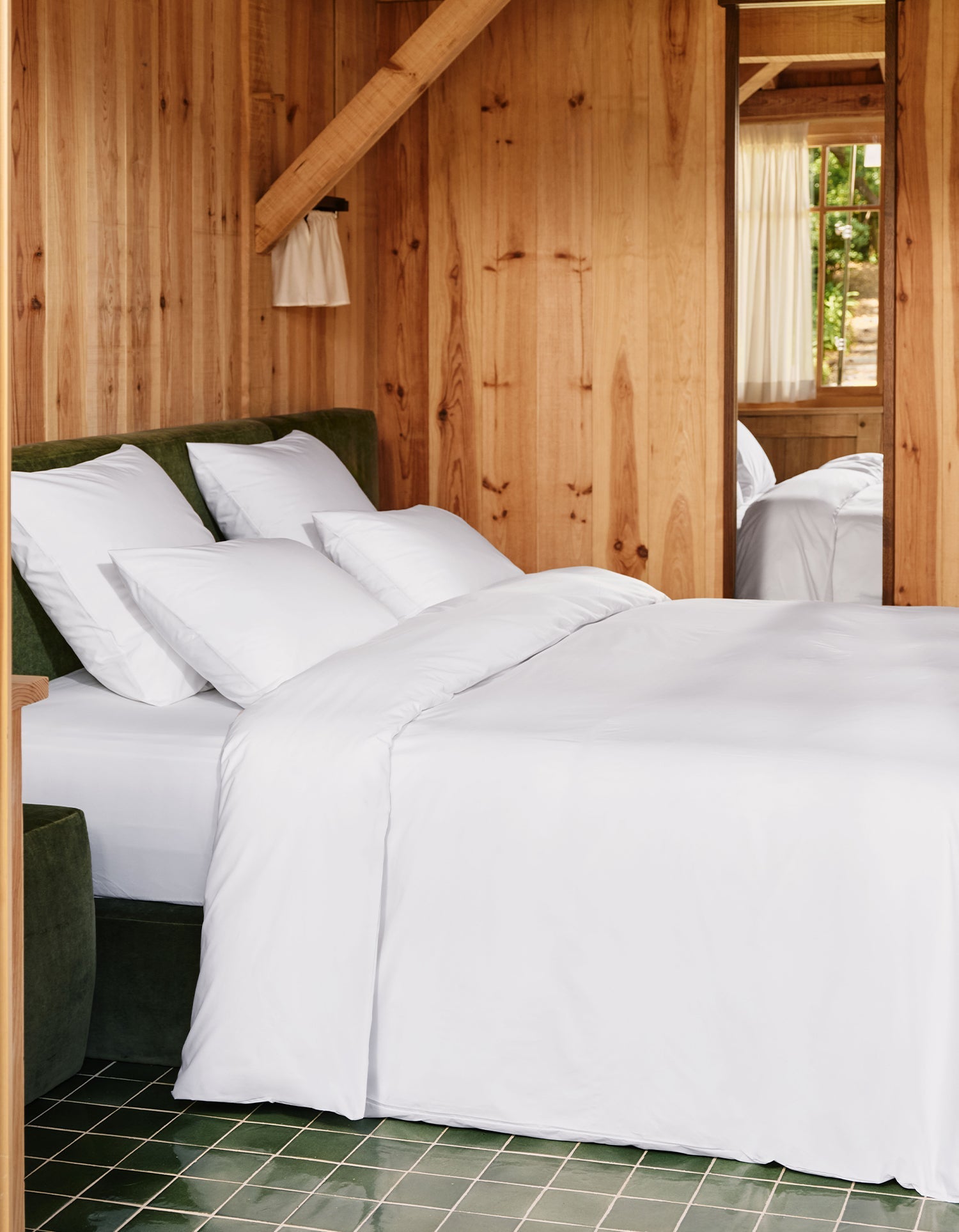 Drap housse Percale de coton 120 fils - Juste Le Blanc