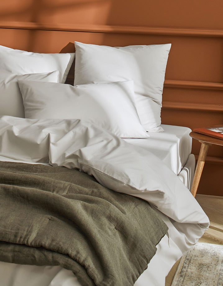 Drap housse Percale de coton 120 fils Maxi Bonnet - Juste Le Sable